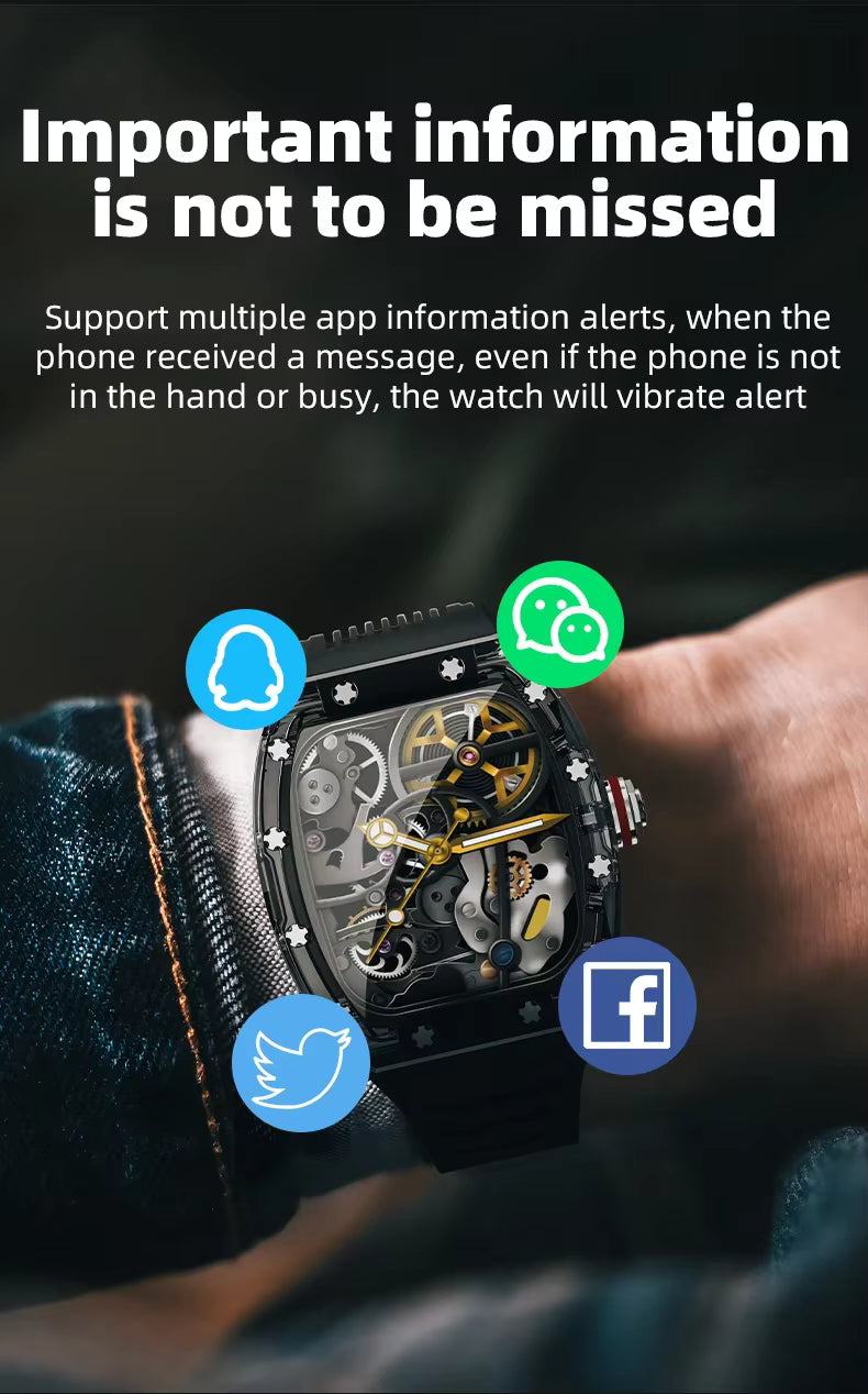 Transparent Bluetooth Smartwatch