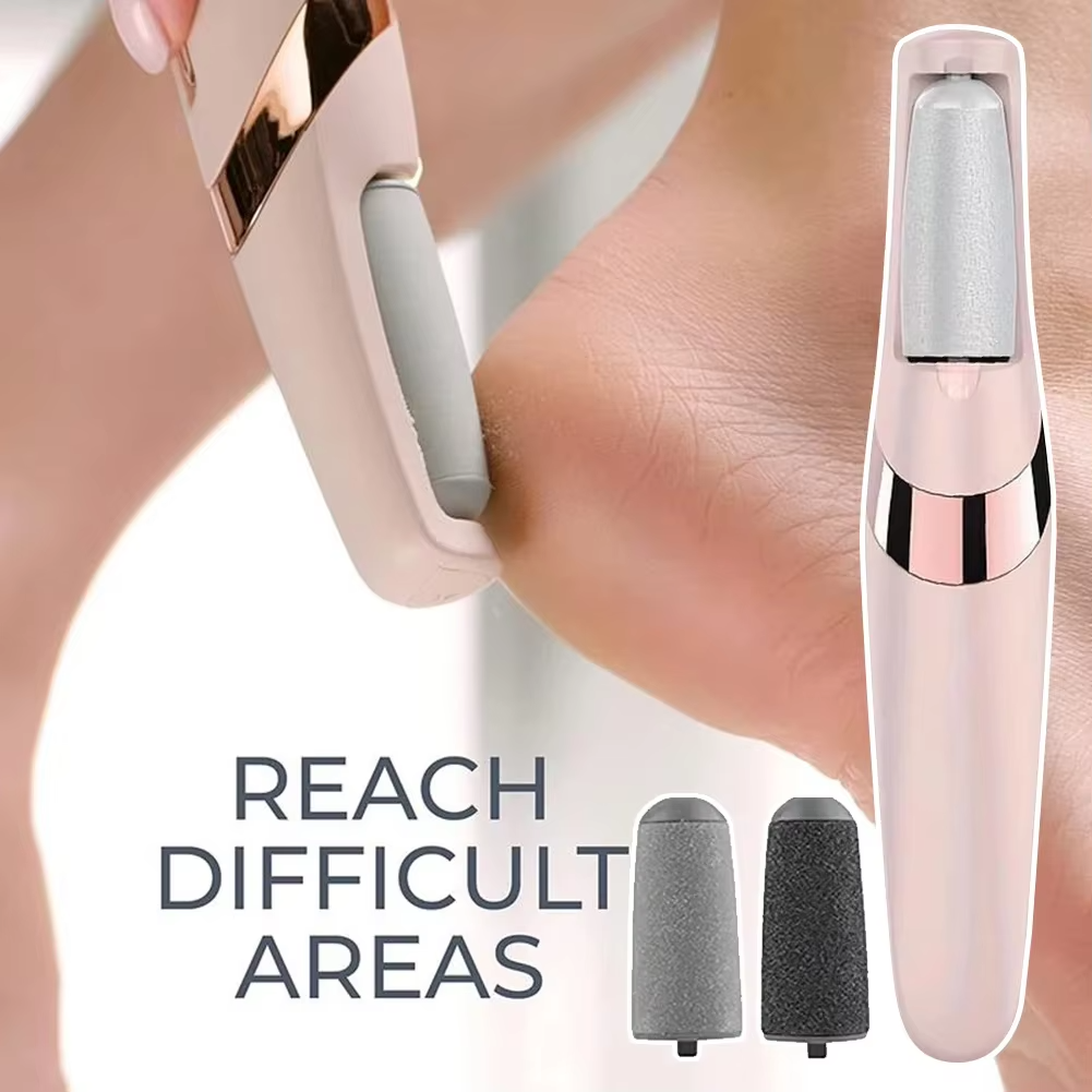 Electric Pedicure Foot File Callus Remover مزيل كالو القدم الكهربائي للعناية بالقدمين وإزالة الجلد الميت