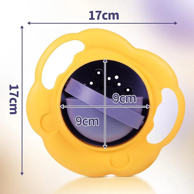 Baby Spill-Proof Gyro Bowl  وعاء الجايرو المقاوم للانسكاب للأطفال