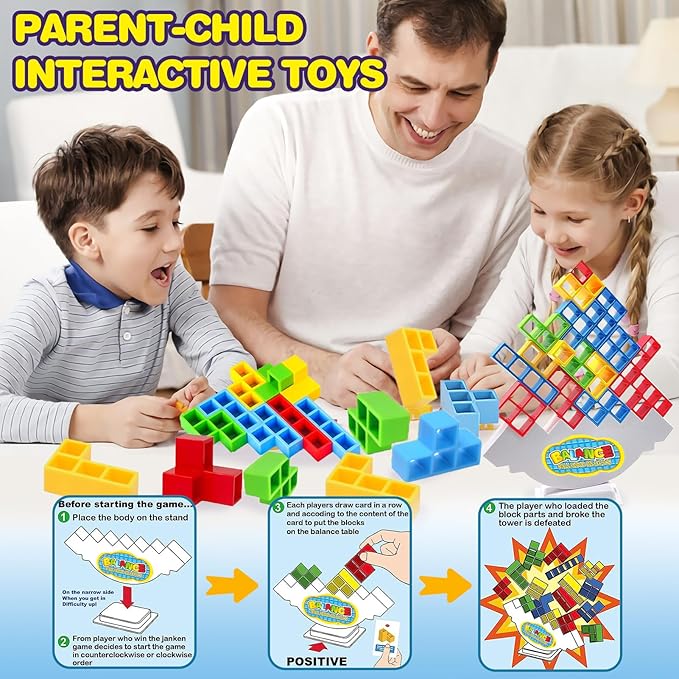 Balance - Building Blocks Game لعبة توازن مكعبات البناء 🧩⚖️