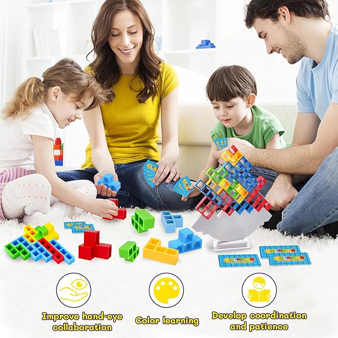 Balance - Building Blocks Game لعبة توازن مكعبات البناء 🧩⚖️