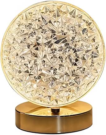Crystal Round LED Table Lamp مصباح طاولة LED دائري كريستالي