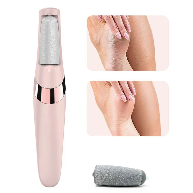 Electric Pedicure Foot File Callus Remover مزيل كالو القدم الكهربائي للعناية بالقدمين وإزالة الجلد الميت