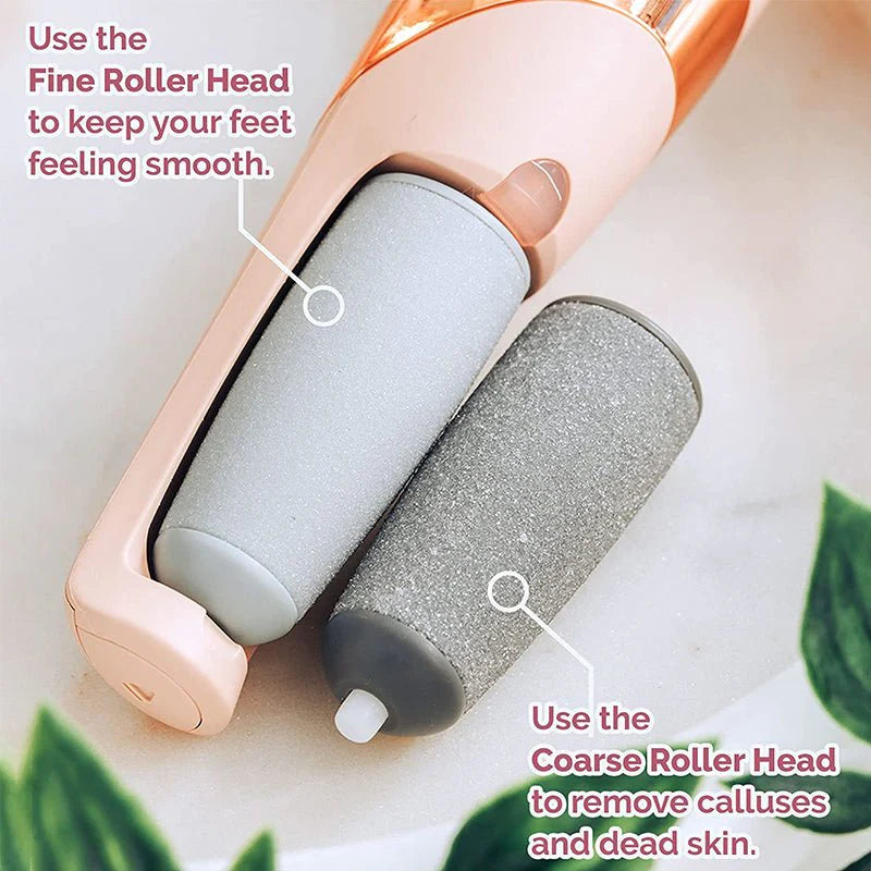 Electric Pedicure Foot File Callus Remover مزيل كالو القدم الكهربائي للعناية بالقدمين وإزالة الجلد الميت