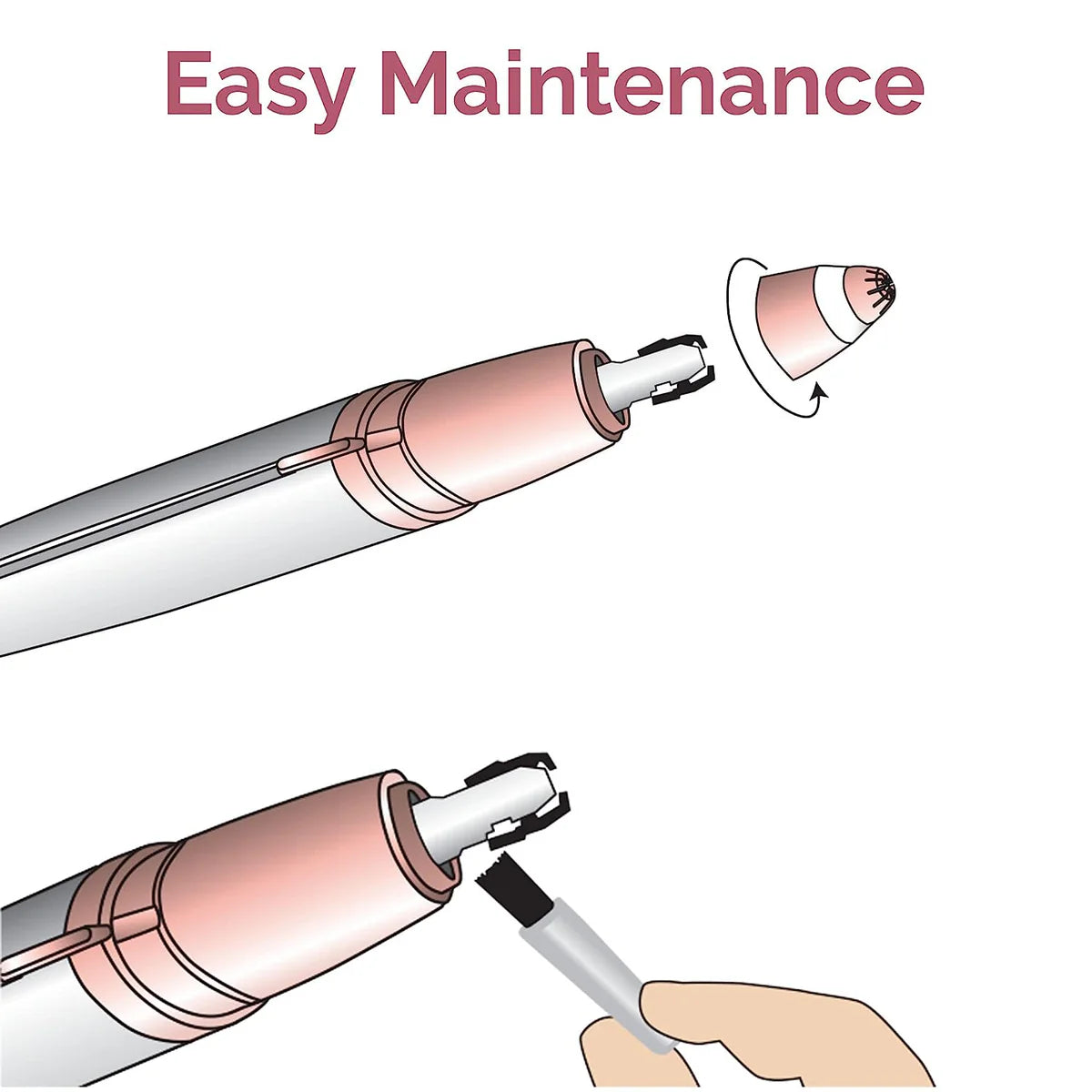 Flawless Eye Brows Hair Remover Electric Trimmer ماكينة تشذيب وإزالة شعر الحواجب الكهربائية فلوليس