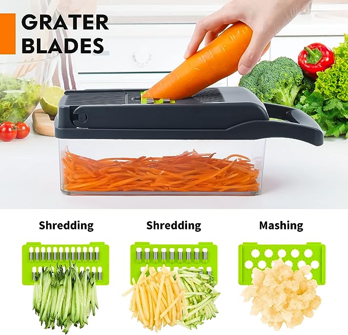 Vegetable Cutter Chopper and Slicer قطاعة ومفرمة الخضار